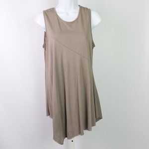 Nordstrom Hiatus sleeveless flowy tunic tank beige